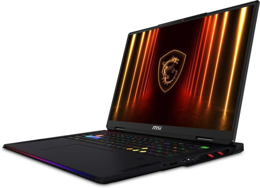 MSI RAIDER 18 HX AI INTEL CORE ULTRA 9 285HX - (64 GB/4 TB SSD/WINDOWS 11 HOME/16 GB GRAPHICS/NVIDIA GEFORCE RTX 5080/120 HZ) RAIDER 18 HX AI A2XWIG-255IN GAMING LAPTOP (18 INCH, CORE BLACK, 3.6 KG)