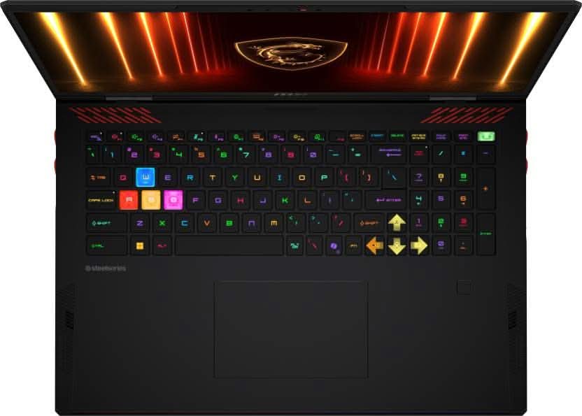 MSI RAIDER 18 HX AI INTEL CORE ULTRA 9 285HX - (64 GB/4 TB GEN5 SSD/WINDOWS 11 HOME/24 GB GRAPHICS/NVIDIA GEFORCE RTX 5090/120 HZ) RAIDER 18 HX AI A2XWJG-253IN GAMING LAPTOP (18 INCH, CORE BLACK, 3.6 KG)