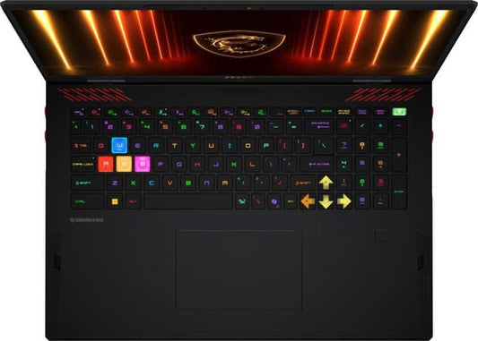 MSI RAIDER 18 HX AI INTEL CORE ULTRA 9 285HX - (64 GB/4 TB GEN5 SSD/WINDOWS 11 HOME/24 GB GRAPHICS/NVIDIA GEFORCE RTX 5090/120 HZ) RAIDER 18 HX AI A2XWJG-253IN GAMING LAPTOP (18 INCH, CORE BLACK, 3.6 KG)
