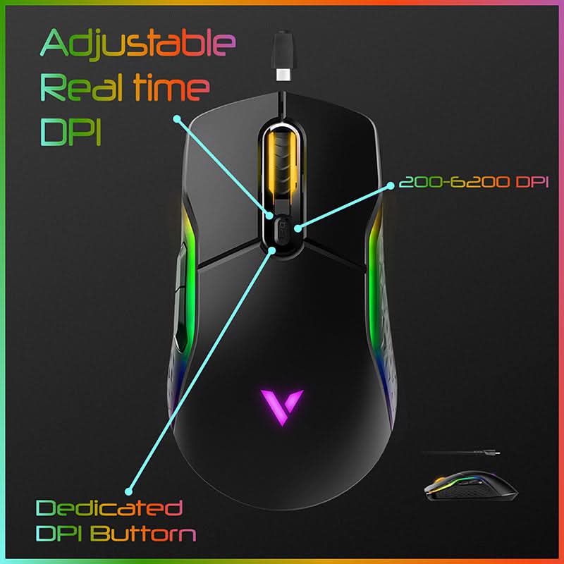 MOUSE-RAPOO-VT200