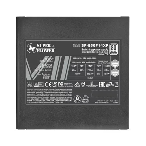 Super Flower Leadex VII 850W Platinum Pro ATX 3.1 Fully Modular Power Supply