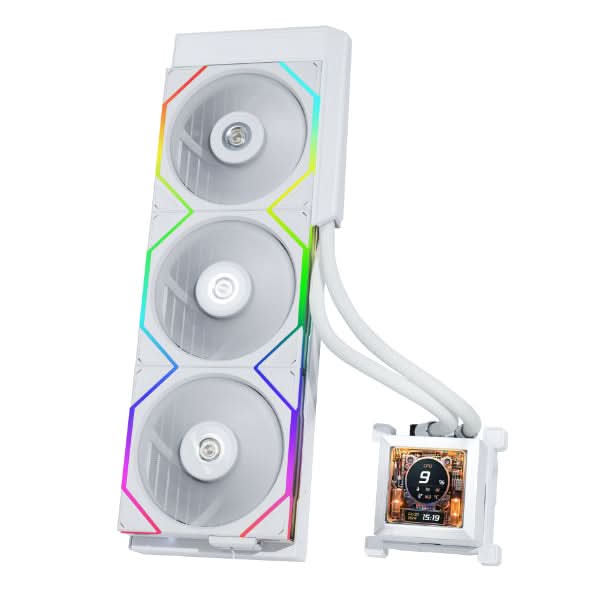 LIAN LI HYDROSHIFT LCD 360R ARGB CPU LIQUID COOLER (WHITE)