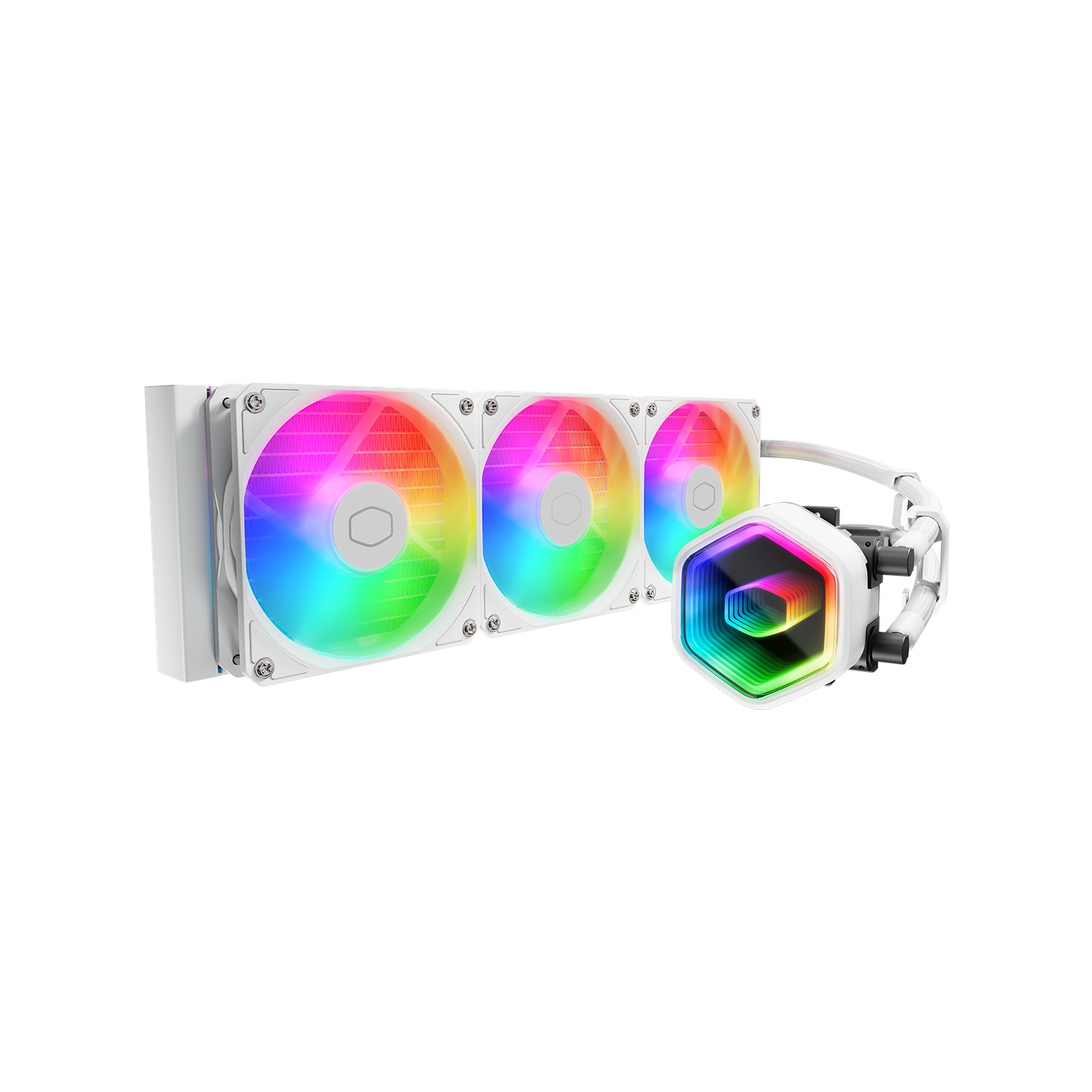 COOLER MASTER MASTERLIQUID 240 CORE II ARGB LIQUID CPU COOLER - WHITE MLW-D24M-A18PA-RW