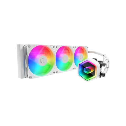 COOLER MASTER MASTERLIQUID 240 CORE II ARGB LIQUID CPU COOLER - WHITE MLW-D24M-A18PA-RW