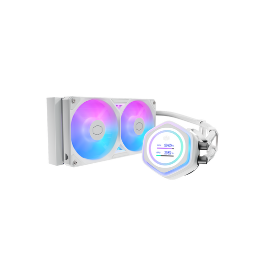 COOLER MASTER MASTERLIQUID ML360 ATMOS II LCD ARGB WHITE FAN
