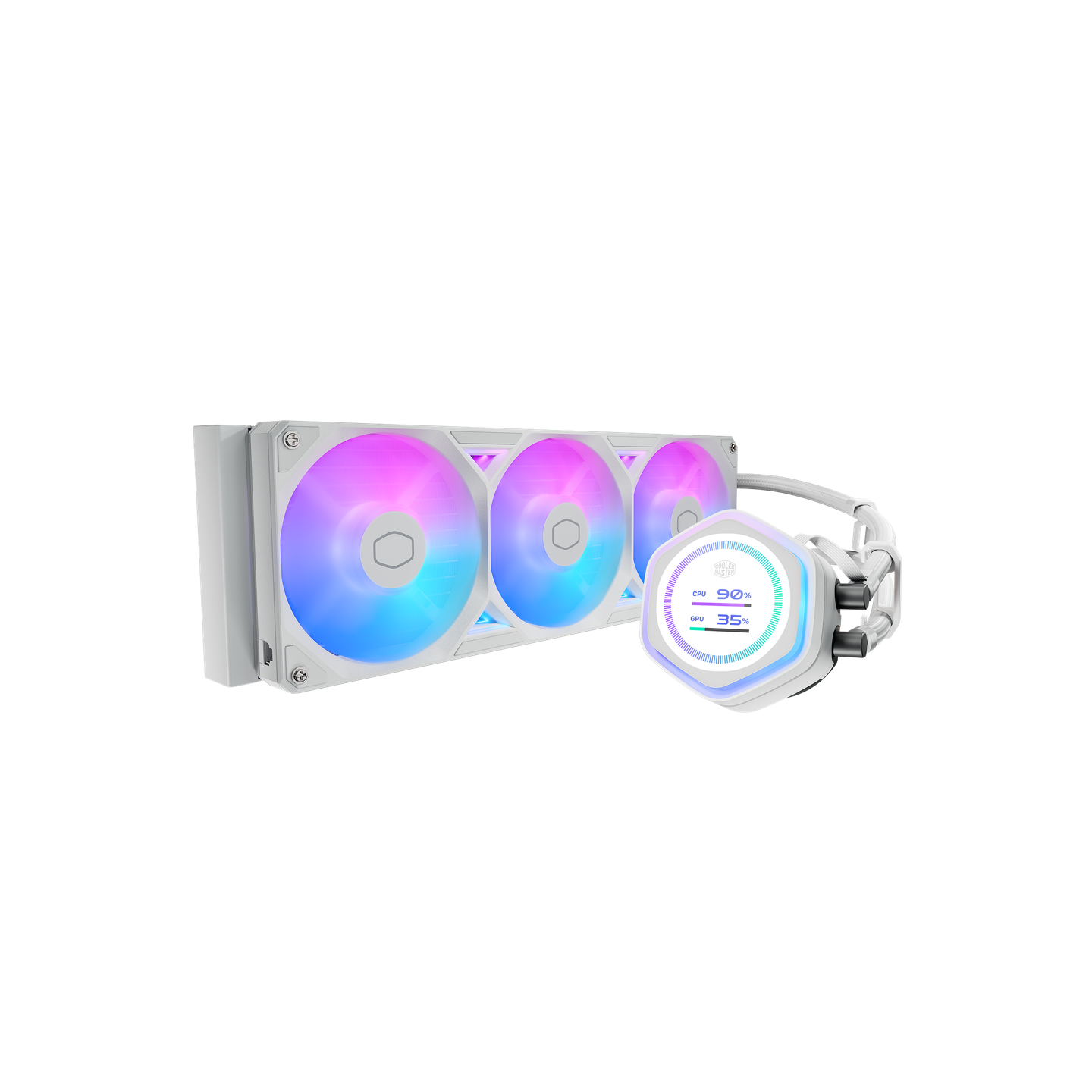 COOLER MASTER MASTERLIQUID ML360 ATMOS II LCD ARGB WHITE FAN