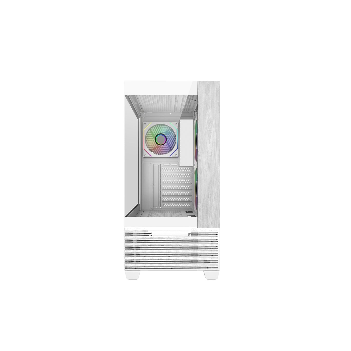 COOLER MASTER ELITE 690 WOOD WHITE ARGB ATX MID TOWER CASE