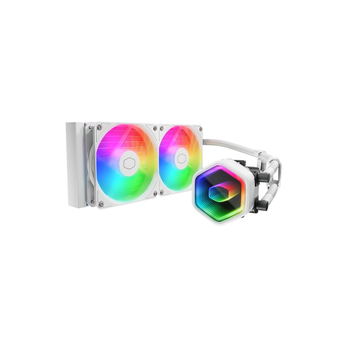 COOLER MASTER MASTERLIQUID 240 CORE II ARGB LIQUID CPU COOLER - WHITE MLW-D24M-A18PA-RW