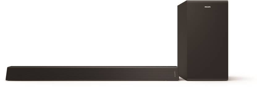 PHILIPS TAB7305 WITH WIRELESS SUBWOOFER, DOLBY AUDIO, HDMI ARC, OPTICAL IN 300 W BLUETOOTH SOUNDBAR (BLACK, 2.1 CHANNEL)