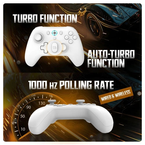 Cosmic Byte Blitz Wireless Plus Wired White Game Controller