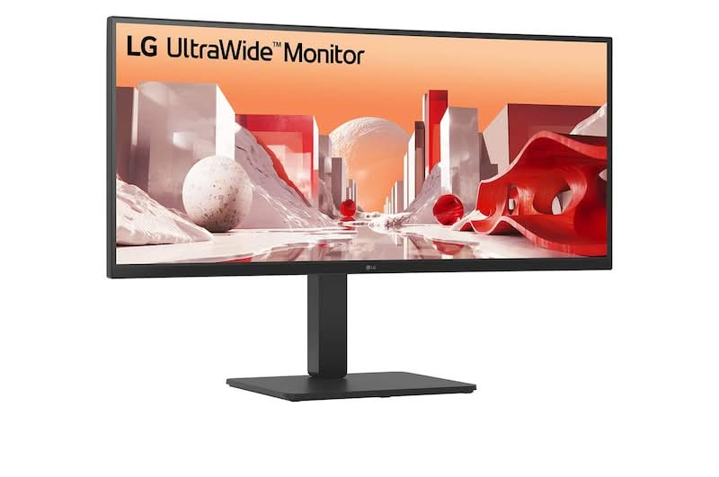 LG UltraWide 34BA75QE-B 34 Inch WQHD Curved IPS Monitor