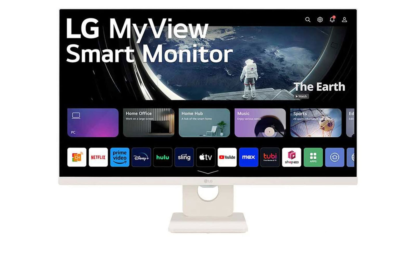 LG 27SR50F-W 27-INCH SMART FHD IPS MONITOR
