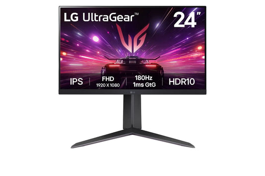 LG 24 INCH ULTRAGEAR FULL HD IPS GAMING MONITOR | 180HZ, IPS 1MS (GTG), HDR10 24GS65F-B