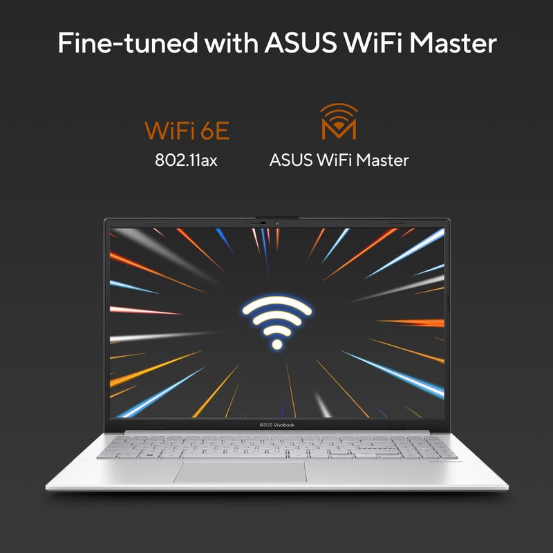 ASUS VIVOBOOK GO 15 AMD RYZEN 5 7520U / 16GB LPDDR5 / 512GB PCIE 3.0 SSD / 15.6-INCH / FHD (1920 X 1080) 16:9 /COOL SILVER /WIN 11 HOME / MS OFFICE LAPTOP E1504FA-NJ541WS