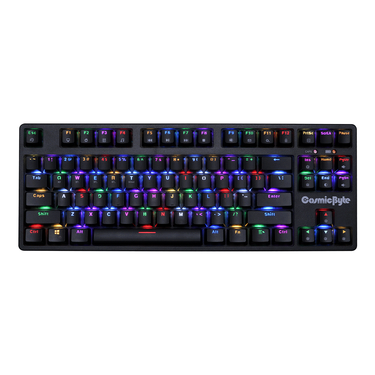 COSMIC BYTE CB-GK-39 TRINITY (BLACK) GAMING KEYBOARD RGB SWITCH BLUE