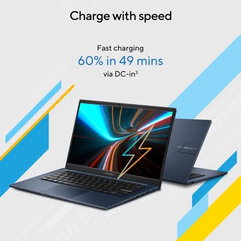 ASUS Vivobook 14, Light Weight Laptop, Intel Core i3-1315U (8GB/512GB/Intel UHD Graphics/35.56 cms (14) FHD/Windows 11 Home/Office Home 2024 + M365 Basic (1 Year Validity) X1404VA-EB322WS