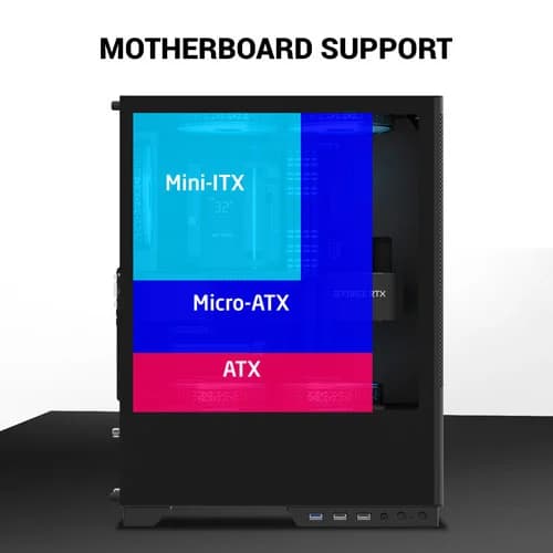 Ant Esports X2 LCD ARGB ATX Mid Tower Case