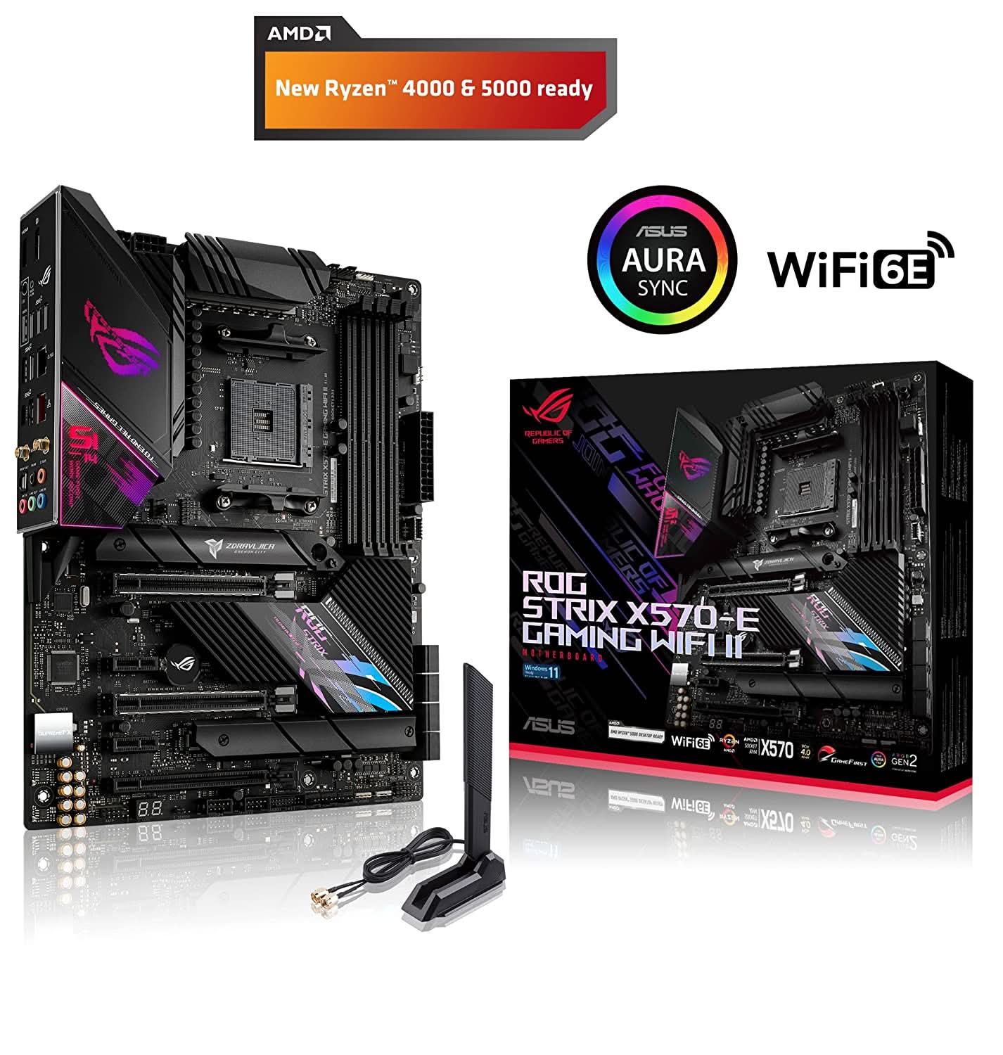 ASUS - Ryzen9 5950X&amp;ASUS X570-E&amp;メモリ16GB×2枚セット ASUS、第3世代Ryzenプロセッサ対応X570チップセット搭載