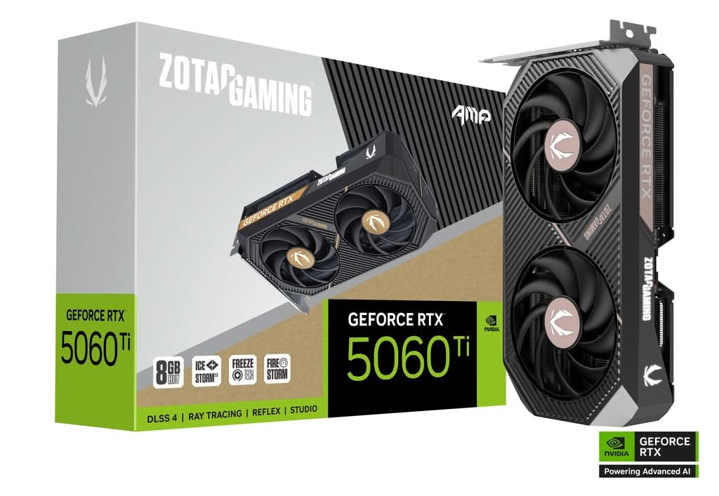 ZOTAC GAMING GEFORCE RTX 5060 TI 8GB AMP