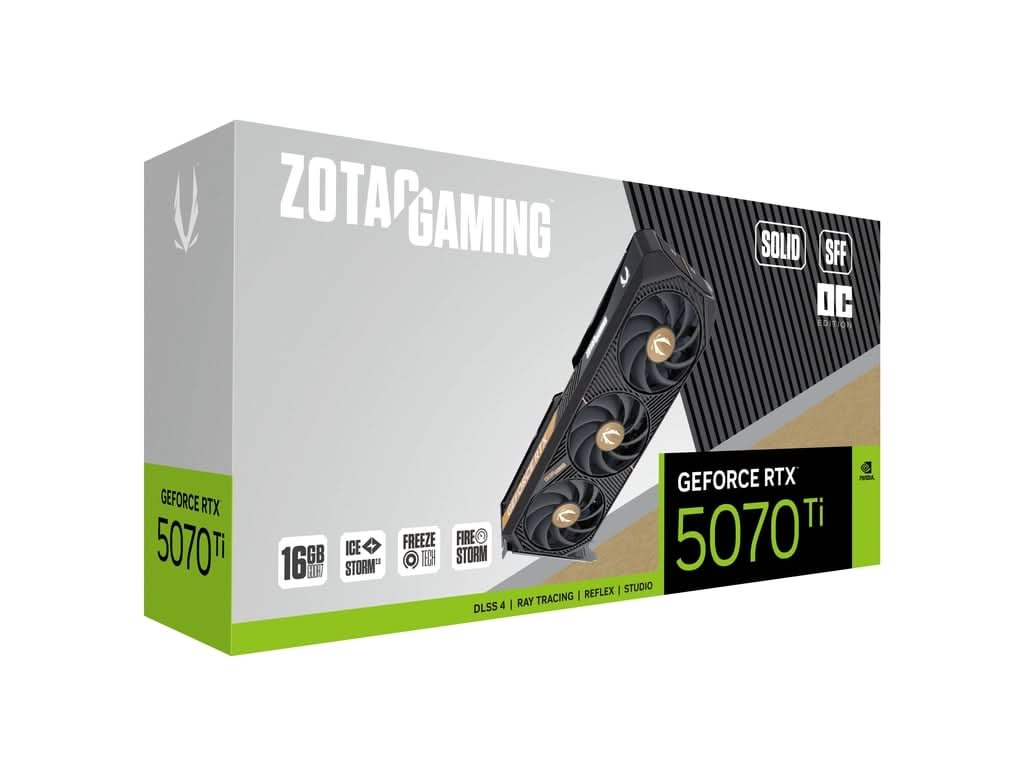 ZOTAC GeForce RTX 5070 Ti SOLID ZOTAC GAMING GEFORCE RTX 5070 TI