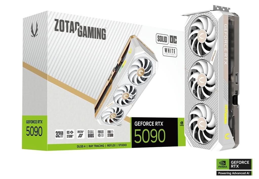 ZOTAC GAMING GEFORCE RTX 5090 SOLID OC WHITE EDITION