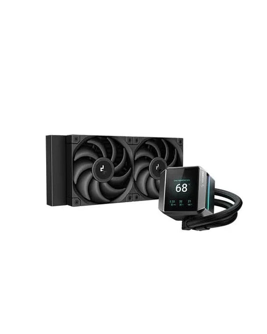 DEEPCOOL MYSTIQUE 240 LCD 240MM AIO LIQUID COOLER BLACK (R-LX550-BKDSNC-G-1)