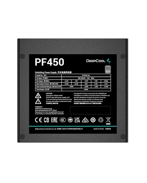 DEEPCOOL 450W PF450D 80 PLUS STANDARD NON MODULAR SMPS