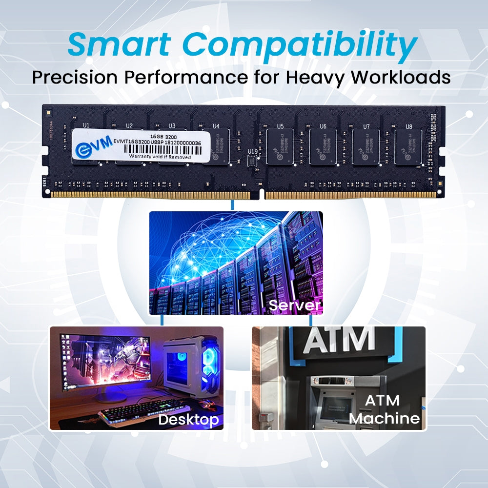 EVM 16GB DDR4 3200MHZ RAM EVMT16G3200U88P