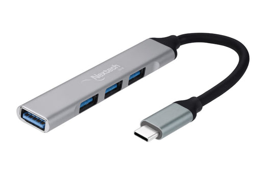 Nextech 4 in 1 USB-C to USB-A Hub (3*USB 2.0 & 1*USB 3.0) for Laptop, Computers, MacBook