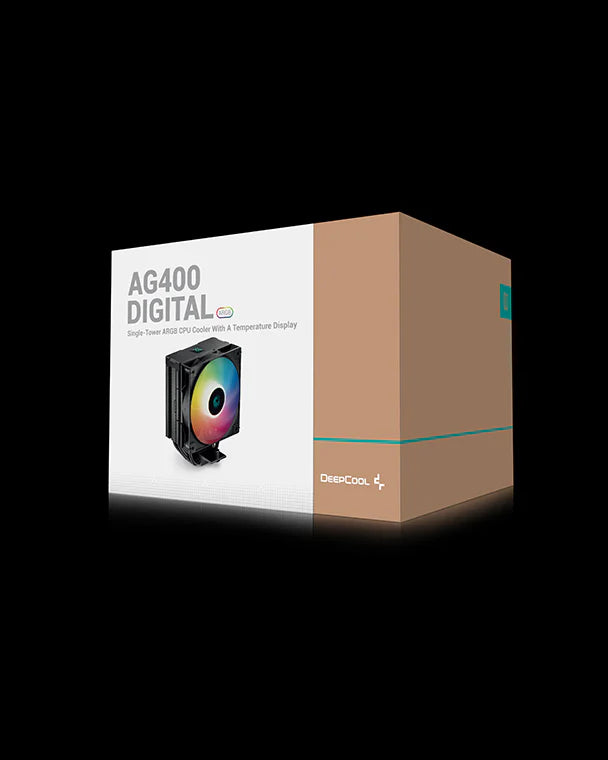 DEEPCOOL AG400 DIGITAL 120MM CPU COOLER (R-AG400-BKADMN-G-1)