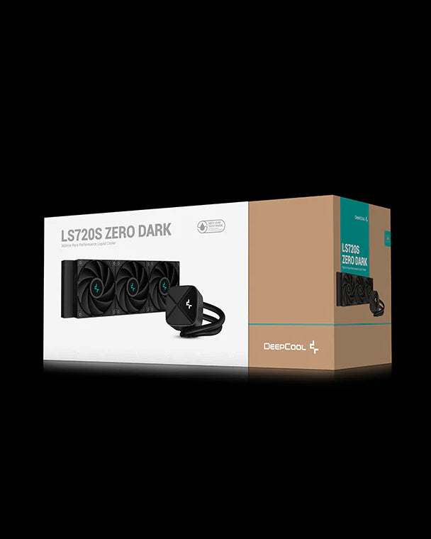 DEEPCOOL LS720S ZERO DARK 360MM AIO LIQUID CPU COOLER BLACK (R-LS720-BKNNMM-G-1)