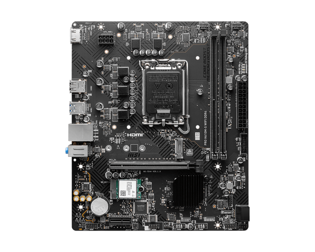 MSI PRO H610M-S WIFI DDR4 MOTHERBOARD