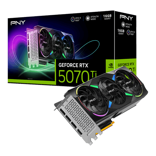 PNY GeForce RTX 5070 Ti 16GB GDDR7 ARGB Graphics Card