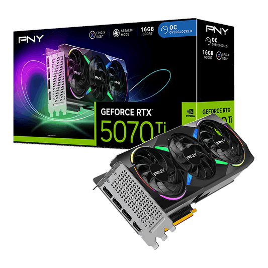 PNY GeForce RTX 5070 Ti OC 16GB GDDR7 Graphics Card