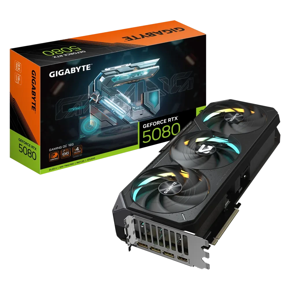 GIGABYTE RTX 5080 GAMING OC 16GB GRAPHICS CARD