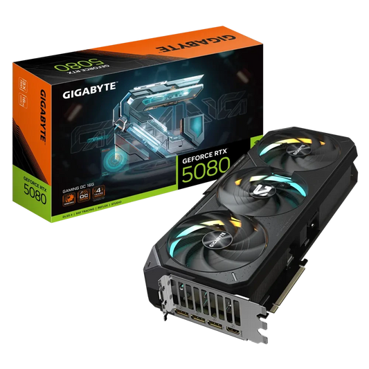 GIGABYTE RTX 5080 GAMING OC 16GB GRAPHICS CARD