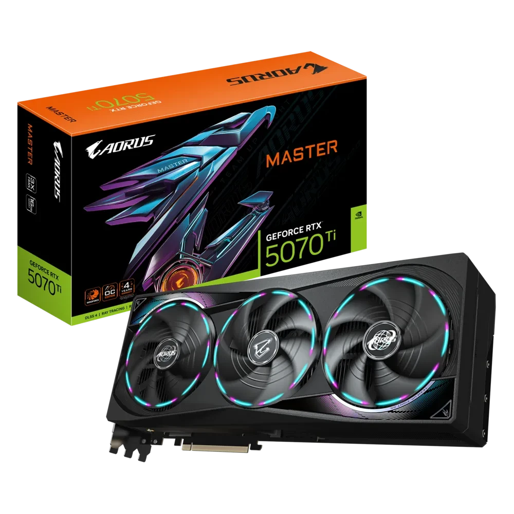 GIGABYTE AORUS GEFORCE RTX 5070 TI MASTER 16GB GDDR7