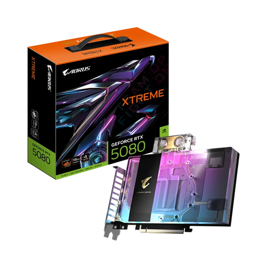 Gigabyte AORUS GeForce RTX 5080 Xtreme Waterforce WB 16GB GDDR7