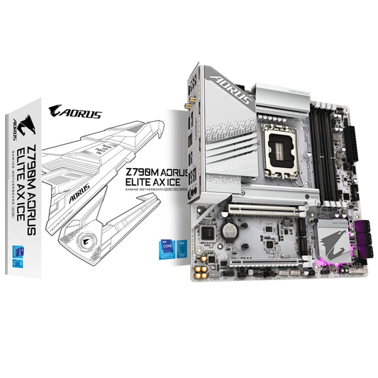 GIGABYTE Z790M AORUS ELITE AX ICE DDR5 MOTHERBOARD