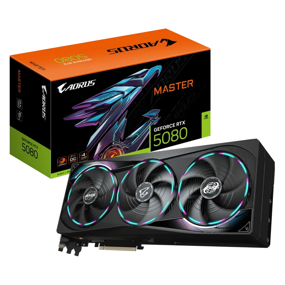 GIGABYTE AORUS RTX 5080 MASTER 16GB GRAPHICS CARD