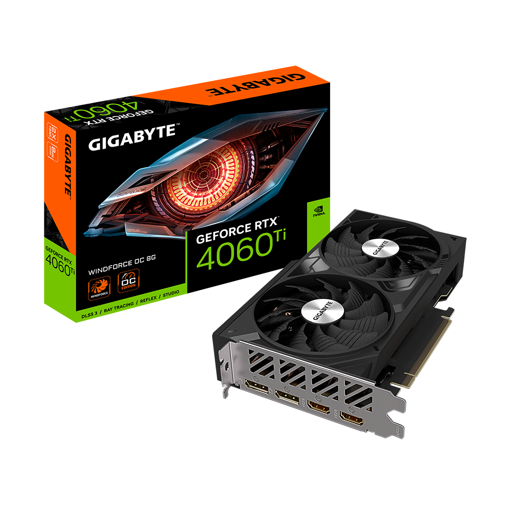 GIGABYTE GEFORCE RTX 4060 TI 8GB WINDFORCE OC GRAPHIC CARD