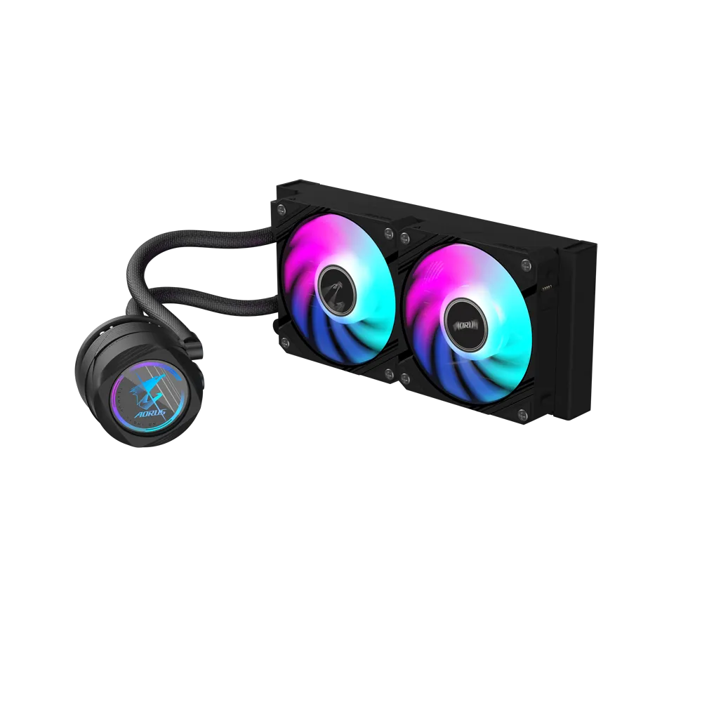 GIGABYTE AORUS WATERFORCE II 240 ARGB 240MM CPU LIQUID COOLER (BLACK)