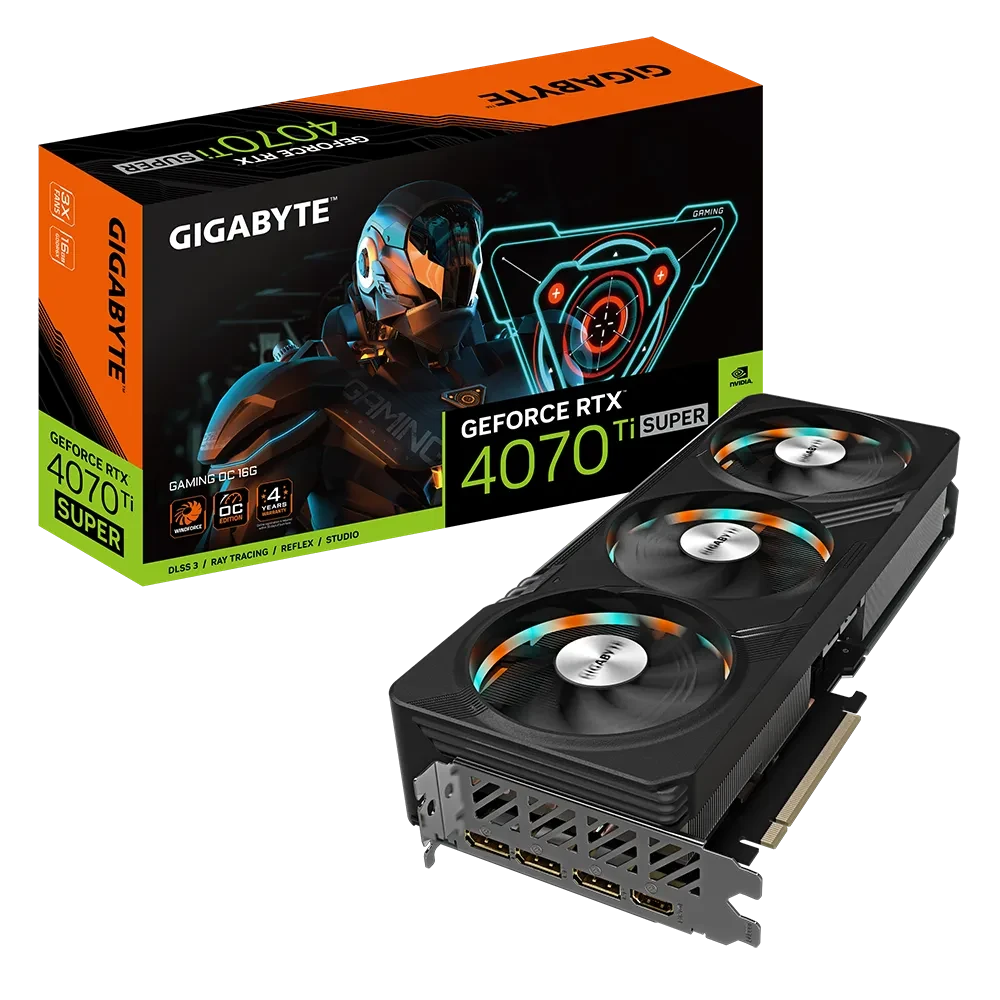 GIGABYTE GEFORCE RTX 4070TI SUPER GV-N407TSGAMING OC-16GD GRAPHIC CARD GV-N407TSGAMING OC-16GD