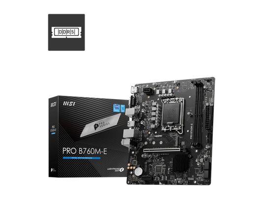 MSI PRO B760M-E MOTHERBOARD, MICRO-ATX