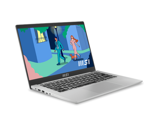 MSI Modern 14 C7M-401IN /Ryzen 5 7430U/UMA//8GB/512GB/IPS-Level FHD 14/W/O-Bag-MS2021/Single (White)