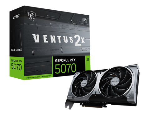 MSI RTX 5070 Ventus 2X OC White 12GB GDDR7 Graphics Card