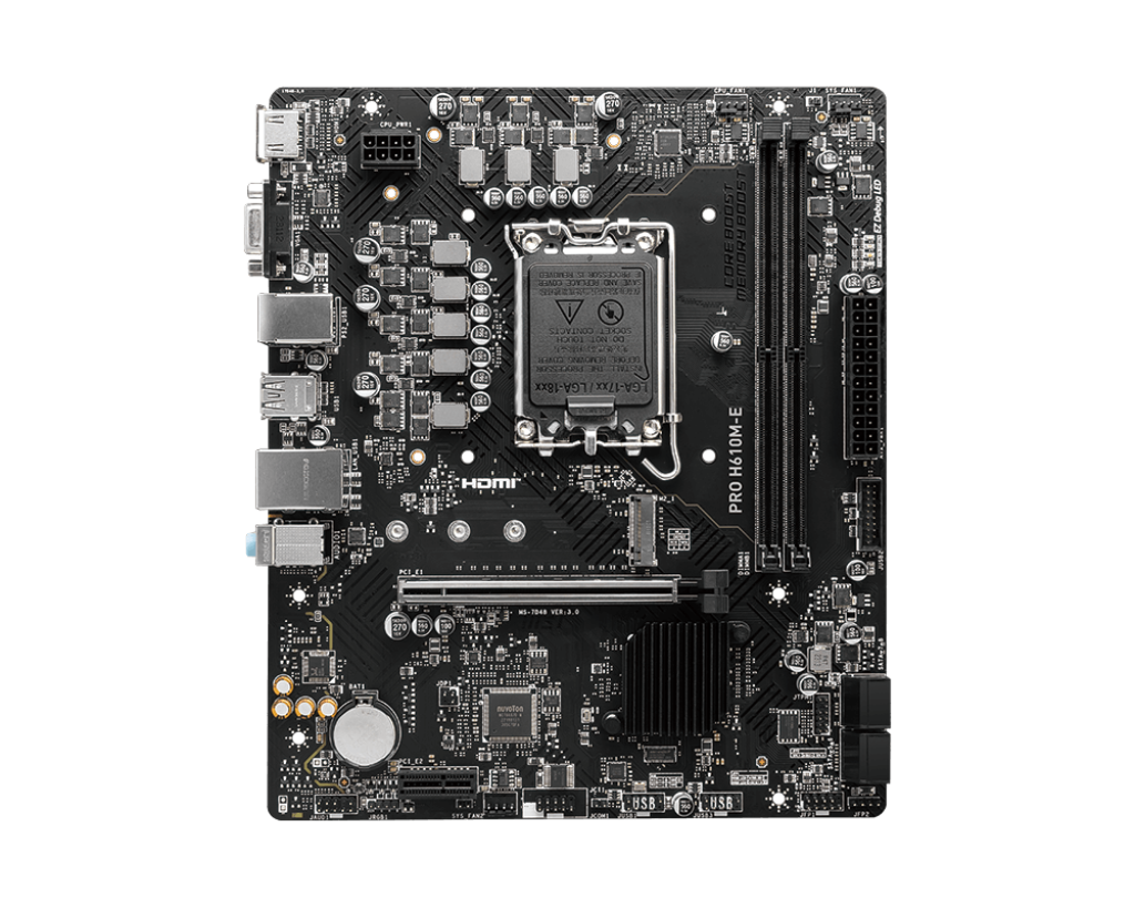 MSI PRO H610M-E INTEL LGA1700 MOTHERBOARD