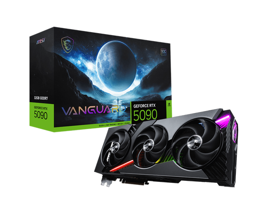 MSI RTX 5090 VANGUARD SOC 32GB GDDR7 GRAPHICS CARD