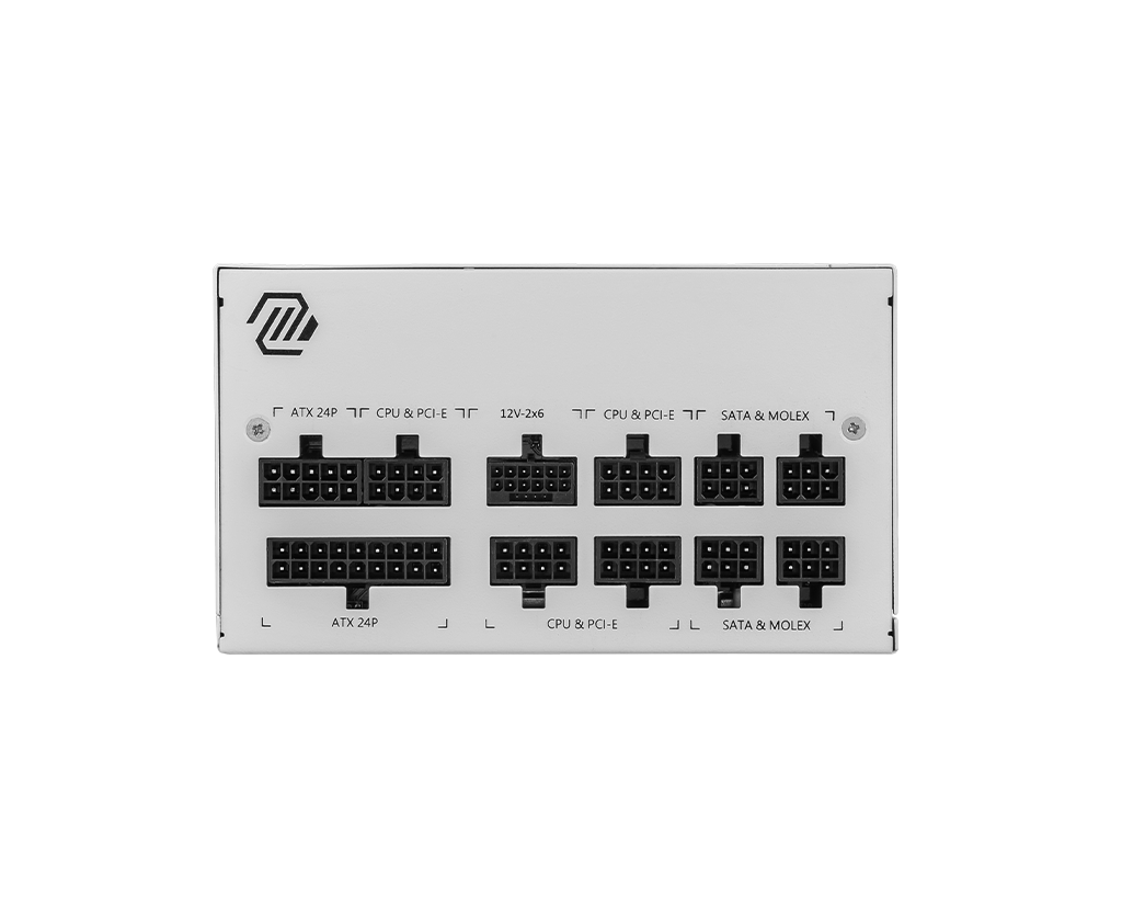 MSI MAG A850GL PCIE5 ATX 3.1 GOLD FULLY MODULAR SMPS WHITE