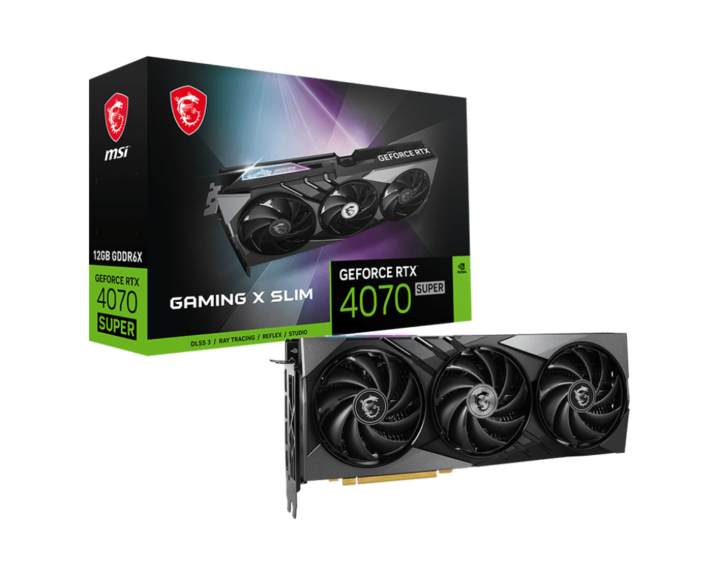 MSI RTX 4070 SUPER GAMING X SLIM 12GB GRAPHICS CARD